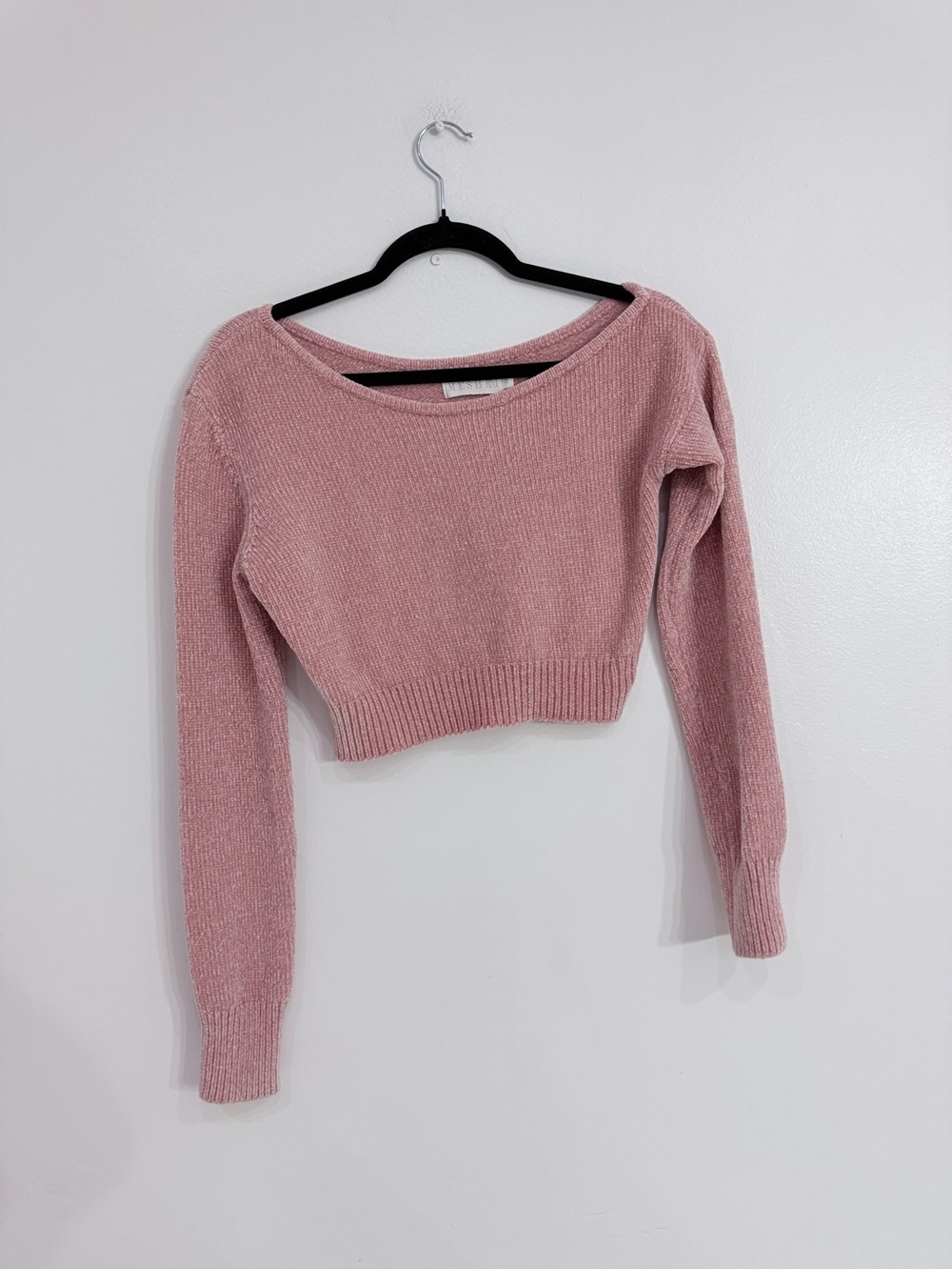 Meshki Cropped Knit Sweater - Dusty Rose